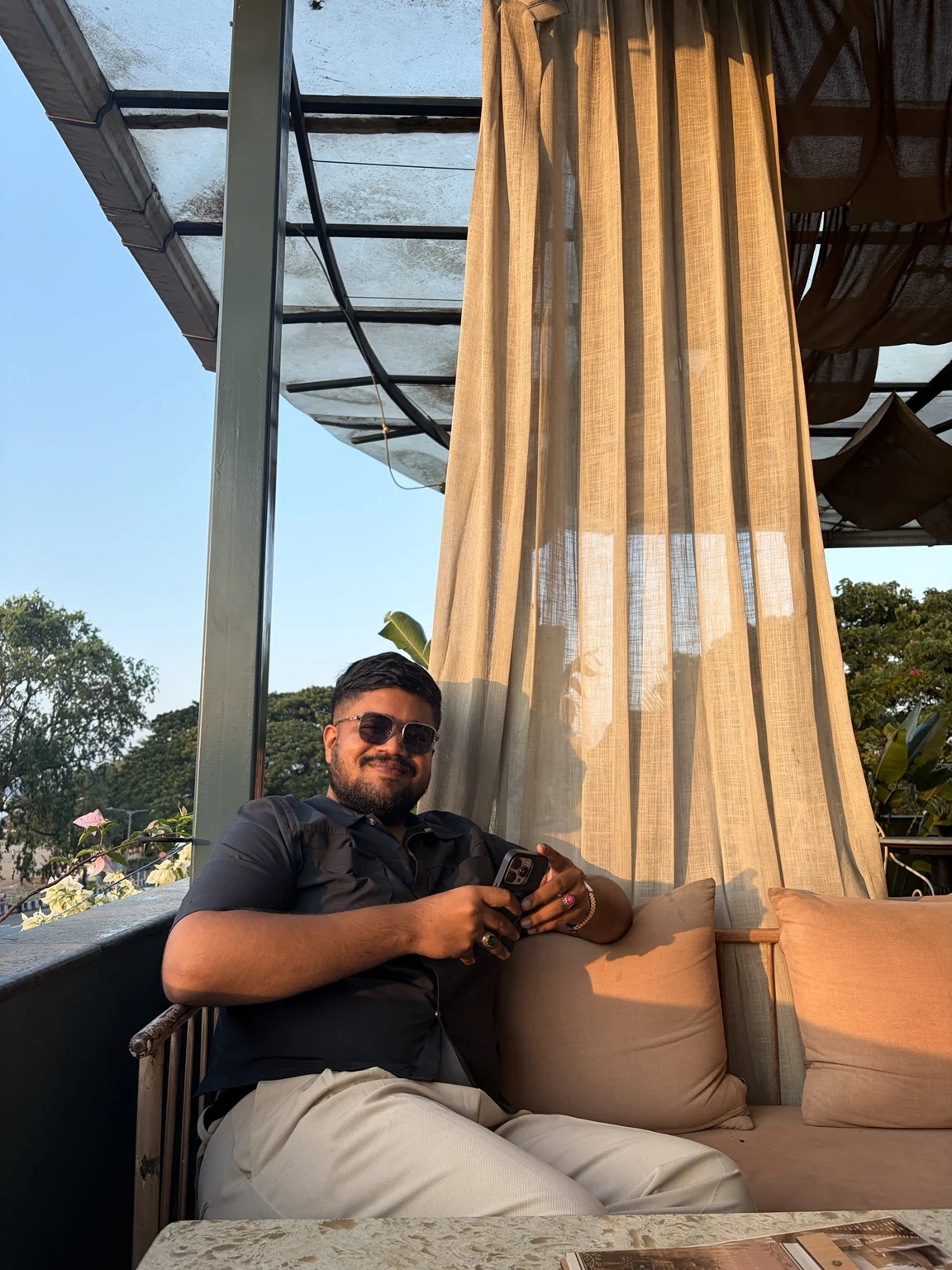 Mohammad Afridi outdoors in warm afternoon light